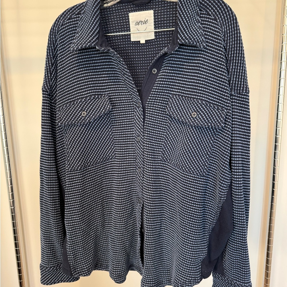 Aerie LumberJane Waffle Shirt - size large